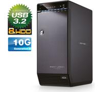 FANTEC QB-X8U31 Boîtier pour disque dur 8x 3.5" USB 3.1 - châssis amovible pour disque dur - 3,5