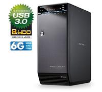 Fantec qB-x8US3-6 g 8 x 8, 9 cm (3,5 ") - 8 x 4 to de Disque Dur Externe sATA HDD, USB 3.0 et eSATA Noir