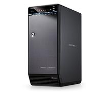 FANTEC QB-X8US3-6G Boîtier pour huit disques durs externes ( montage de 8 HDD SATA I/II/III de 8.89 cm (3.5 pouces), port USB 3.0 SUPERSPEED et eSATA, supporte 6G de débit, 2 ventilateurs de 80 mm interne) boîtier en aluminium noir