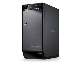 FANTEC QB-X8US3R Boîtier pour le montage de huit disques durs externes SATA I/II/III de 3.5" (8.89 cm) en RAID, USB 3.0 et eSATA, Fonction RAID (0, 0, 5, 10, 50 et BIG), 2 ventilateurs de 80mm, noir