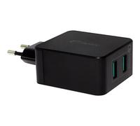Fantec Qc3-A22 - Adaptateur Secteur - 36 Watt - Qc 3.0 - 2 Connecteurs De Sortie (Usb Type A)