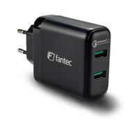 Fantec QC3 - A22 Charge Rapide 3.0 Chargeur et 2 x USB ports avec 36 W Noir