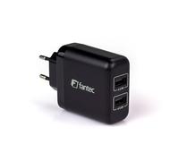 FANTEC SC-A224 Smart Charge 24W 2 Ports USB-A 5V 4.8A Colour: Black