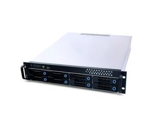 FANTEC SRC-2080X07-12G/6G-BCE 19" (48.3cm) 2U Storage Enclosure, 12G/6G backplane SFF-8643 for 8X SATA/SAS HDD/SSD 3.5" (8.9cm) External, 2X 2.5 Internal, Installation Depth 550mm,