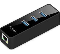 Fantec UMP-3UE1000, USB 2.0, IEEE 802.3x, Czarny, USB 3.2 Gen 1 (3.1 Gen 1) Type-A, Windows 10, Windows 7, Windows 8, Windows 8.1, Mac OS X 10.8 Mountain Lion