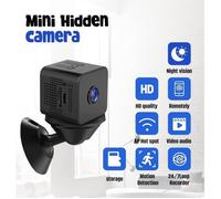 FANTEC X1 Mini caméra espion WiFi 1080P - Vision nocturne, détection de mouvement, MicroSD & cloud