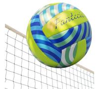 Fantecia Ballon de volleyball avec pompe Taille 5 Soft Beach Volleyball Intérieur Extérieur Piscine Park Ballon d'entraînement pour débutants, adolescents et adultes