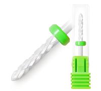 Fantexy Foret à ongles en céramique - Embout à pointe d'aiguille de 0,9 cm pour nettoyer les cuticules et enlever les peaux mortes, outil professionnel pour nail art, manucure, pédicure, gel
