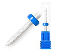 Fantexy Foret à ongles en céramique - Embout à pointe d'aiguille de 0,9 cm pour nettoyer les cuticules et enlever les peaux mortes, outil professionnel pour nail art, manucure, pédicure, gel