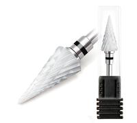 Fantexy Foret à ongles en céramique - Embout conique de 0,9 cm pour nettoyer les cuticules et enlever les peaux mortes, outil professionnel pour nail art, manucure, pédicure, gel, nettoyage des