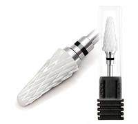 Fantexy Foret à ongles en céramique - Embout de type parapluie de 1,9 cm pour nettoyer les cuticules et enlever les peaux mortes, outil professionnel pour nail art, manucure, pédicure, gel, nettoyage