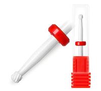 Fantexy Foret à ongles en céramique - Embout sphérique de 1,9 cm pour enlever les cuticules et les peaux mortes, outil professionnel pour nail art, manucure, pédicure, gel, nettoyage des cuticules