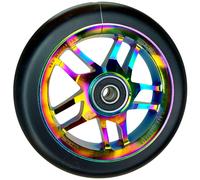 Fantic26 Base Stunt-Scooter Roue 110mm Abec11 Roller Arc-en-Ciel Neochrome