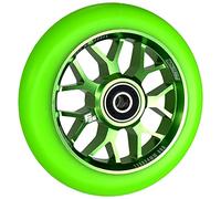 Fantic26 Spy7 Stunt Scooter Rolle I Trick I Tret I Enfants I Roller I Roue I 110 mm I ABEC 11 I Rapide I Silencieux I Freestyle (Vert/Vert Poussière)