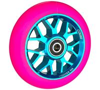 Fantic26 Spy7 Stunt Scooter Rolle I Trick I Tret I Enfants I Roller I Roue I 110mm I ABEC 11 I Rapide I Silencieux I Freestyle (Turquoise/Rose Poudré)