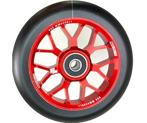 Fantic26 Spy7 Stunt Scooter Roue I Trick I Pédalier I Enfants I Roller I Pneu I Roue I Remplacement I Wheel I 110mm I ABEC-11 I Rapide I Silencieux I Parc I Rue (Rouge/Noir PU)