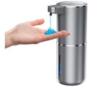 Fantictas 380 ML Distributeur de Savon Automatique, Distributeur Savon Automatique Mural, Distributeur Savon Liquide sans Contact avec Capteur Infrarouge, IPX5 étanche, Rechargeable par USB