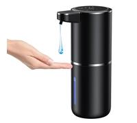 Fantictas 380 ML Distributeur de Savon Automatique, Distributeur Savon Automatique Mural, IPX5 étanche sans Contact Distributeur Savon avec Capteur Infrarouge pour Salle de Bain, Rechargeable par USB