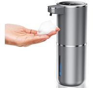 Fantictas 380 ML Distributeur de Savon Automatique, Distributeur Savon Automatique Mural, IPX5 étanche sans Contact Distributeur Savon avec Capteur Infrarouge pour Salle de Bain, Rechargeable par USB
