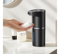 Fantictas Distributeur de savon mousse automatique mural sans contact - 3 niveaux réglables - Distributeur de savon électrique avec détecteur de mouvement infrarouge - Pour salle de bain, cuisine
