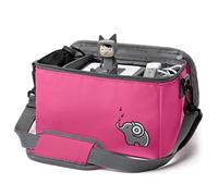 fantifant Sac Audiobox pour Toniebox, Faba et Tigerbox [+ Filet pour Figurines] Souple pour Premier Coffret et Accessoires I avec Pet Recyclé I Flamant Rose