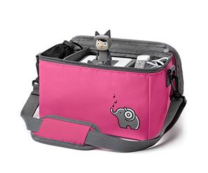 fantifant Sac Audiobox pour Toniebox, Faba et Tigerbox [+ Filet pour Figurines] Souple pour Premier Coffret et Accessoires I avec Pet Recyclé I Flamant Rose