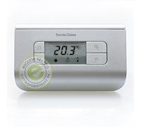Fantini Cosmi - CH116 - Thermostat d'ambiance à piles, 3 températures, couleur argent
