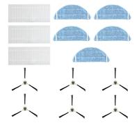 Fantisi Filtre brosse latérale pour aspirateur Lefant M201, M501-A, T700, M571 avec accessoires 3 filtres, 5 balais, 6 brosses latérales