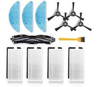 Fantisi Kit de remplacement pour aspirateur Ecovacs Deebot 600/601/605 - Filtre, serpillère, brosse principale et brosse latérale - Lot de 13 pièces