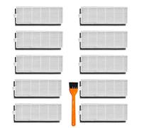 Fantisi Lot de 10 filtres HEPA pour aspirateurs Amibot Animal H2O - 1 brosse de nettoyage