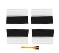 Fantisi Lot de 4 filtres HEPA de rechange pour aspirateur robot OKP K2 (avec filtres éponge noire, 1 brosse de nettoyage)