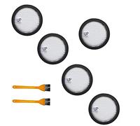 Fantisi Lot de 5 filtres HEPA de rechange pour filtre à poussière Dibea DW200 TT8 M500 + 2 brosses de nettoyage