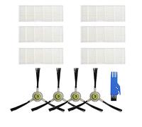 Fantisi Lot de 6 filtres HEPA + 1 brosse de nettoyage + 4 brosses latérales - Kit d'accessoires compatible avec les robots Lefant M210 M210S M210B M213