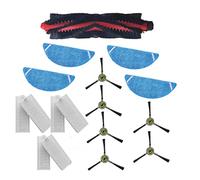 Fantisi Lot de 6 filtres HEPA, 6 brosses latérales, 4 serpillères, 1 brosse roulante principale, accessoire de rechange pour aspirateur robot K7 et K8