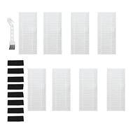 Fantisi Lot de 8 filtres HEPA pour aspirateur robot OKP K7 K8 (avec filtres en éponge noire, 1 brosse de nettoyage)