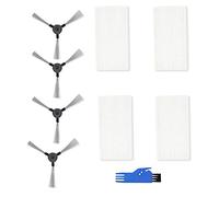 Fantisi Lot de 9 accessoires pour Blaupunkt Bluebot XSMART BPK-BHSM5,4 brosse latérale + 4 filtres HEPA (1 brosse de nettoyage)