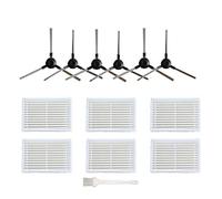 Fantisi Pièces de rechange pour Amibot Pure, Pulse et Prime,AMIBOT Pure H2O, kit d'accessoires - 6 filtres HEPA 6 brosses latérales 1 brosse de nettoyage