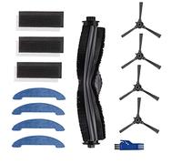 Fantisi Pièces de rechange pour robot Muzili G9070 R9000 Kit d'accessoires comprenant 1 brosse rouleau + 3 filtres + 4 brosses latérales + 4 chiffons + 1 brosse de nettoyage