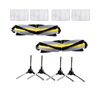 Fantisi Remplacement pour Proscenic 811GB 911 SE Accessoires SLAM-811GB SLAM-911 SE,2 Brosse Principale, 4 filtres Hepa et 4 brosses latérales