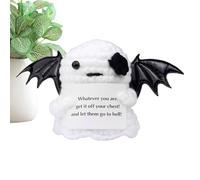 Fantôme Au Crochet Positif | Poupée Émotionnelle Crochet Pour Halloween Fantôme - Choses Motivationnelles Amusantes Pour Décoration Bureau Jouets Émotions Pour Les Mères Université Noël