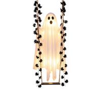 Fantôme Balançant Décoration Figure Flottante Effrayante 120 cm | Avec Lumière Et Télécommande Balançoire Fantôme Pour Maison Hantée Porche Arbre Patio Fenêtre Clôture