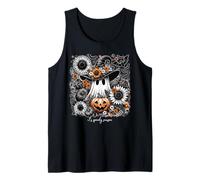 Fantôme Chapeau sorcière citrouilles cottagecore Halloween Débardeur