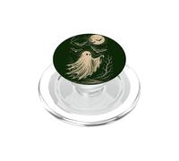Fantôme Chauve-Souris Lune Effrayant hanté Effrayant Halloween PopSockets PopGrip pour MagSafe