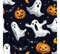 Fantôme Citrouille Papier Peint Épaissir Mat Auto Adhésif 44x600 cm Dessins Animés Halloween Meubles Autocollants Amovible Comptoir Contact Papier Stickers Muraux pour Bains Salon Chambre A-63