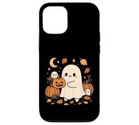 Fantôme d'automne avec citrouilles et Lune Coque pour iPhone 12/12 Pro