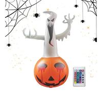 Fantôme De Citrouille D'Halloween Gonflable - Citrouille Gonflable Mignon En Plein Air, Lumière Géante Pour La Décoration De Cour D'Halloween | Exposants Pour Extérieur Fêtifs Et Effrayants,