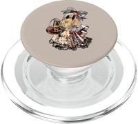Fantôme de Dame en Patchwork Effrayant Vintage pour Halloween PopSockets PopGrip pour MagSafe