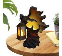 Fantôme de Lanterne d'halloween - Décoration de Statue de fantôme Effrayant LED - Lanternes effrayantes de décorations d'halloween, pour la Maison à l'extérieur de la Cour, pelouse, fête de Jardin