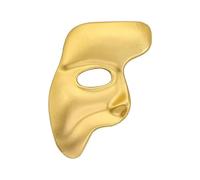 Fantôme de l'Opéra Masque Broche Mat Or Masque Humain Broche Accessoire Unique Convient pour les Parties, Festivals Travail et Vie Quotidienne