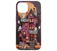 Fantôme de manoir hanté Effrayant Rose pour Halloween Coque pour iPhone 13
